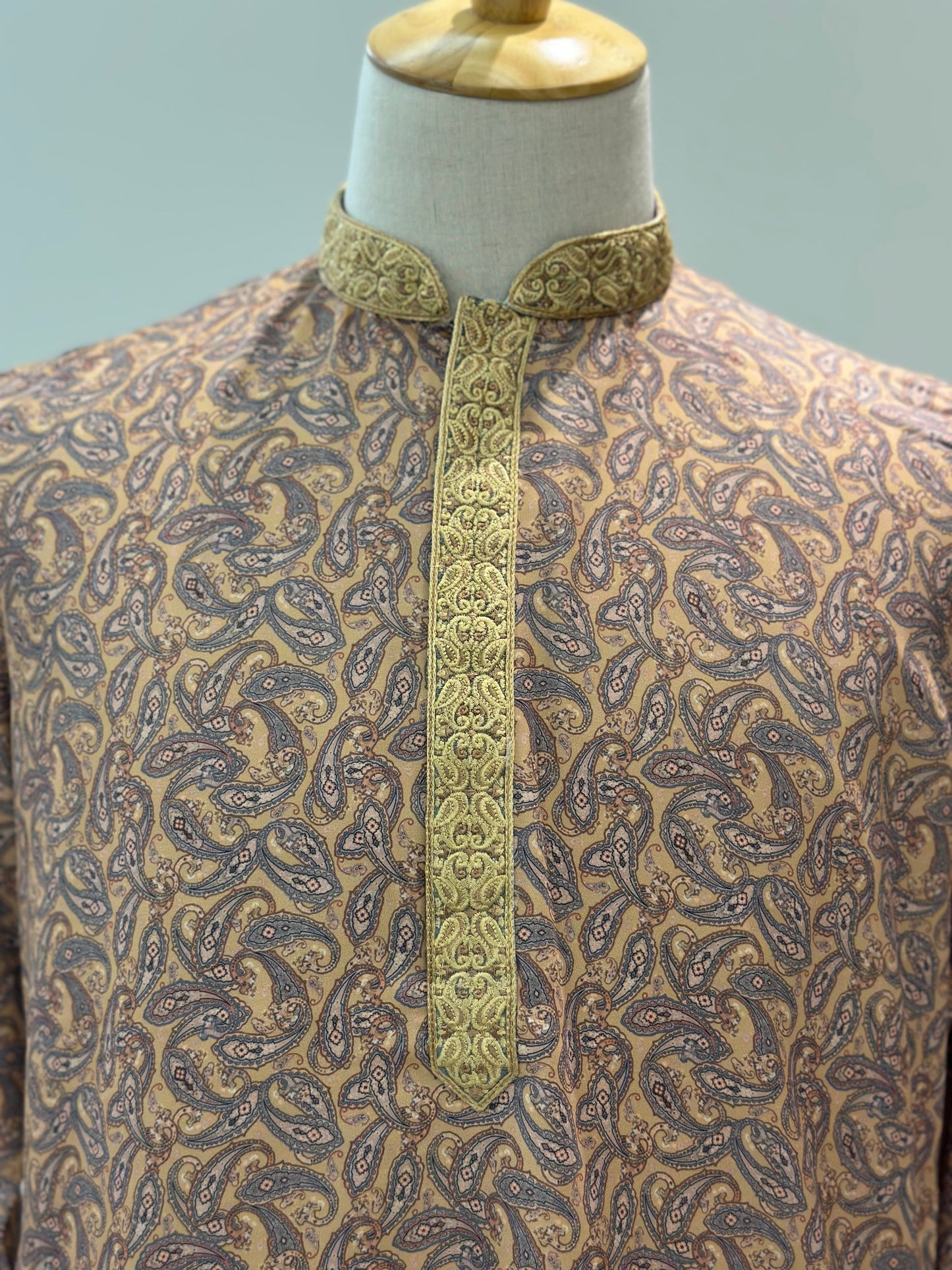 SM0624-06-06 Yellow Floral Soft Cotton Blend Kurta Set