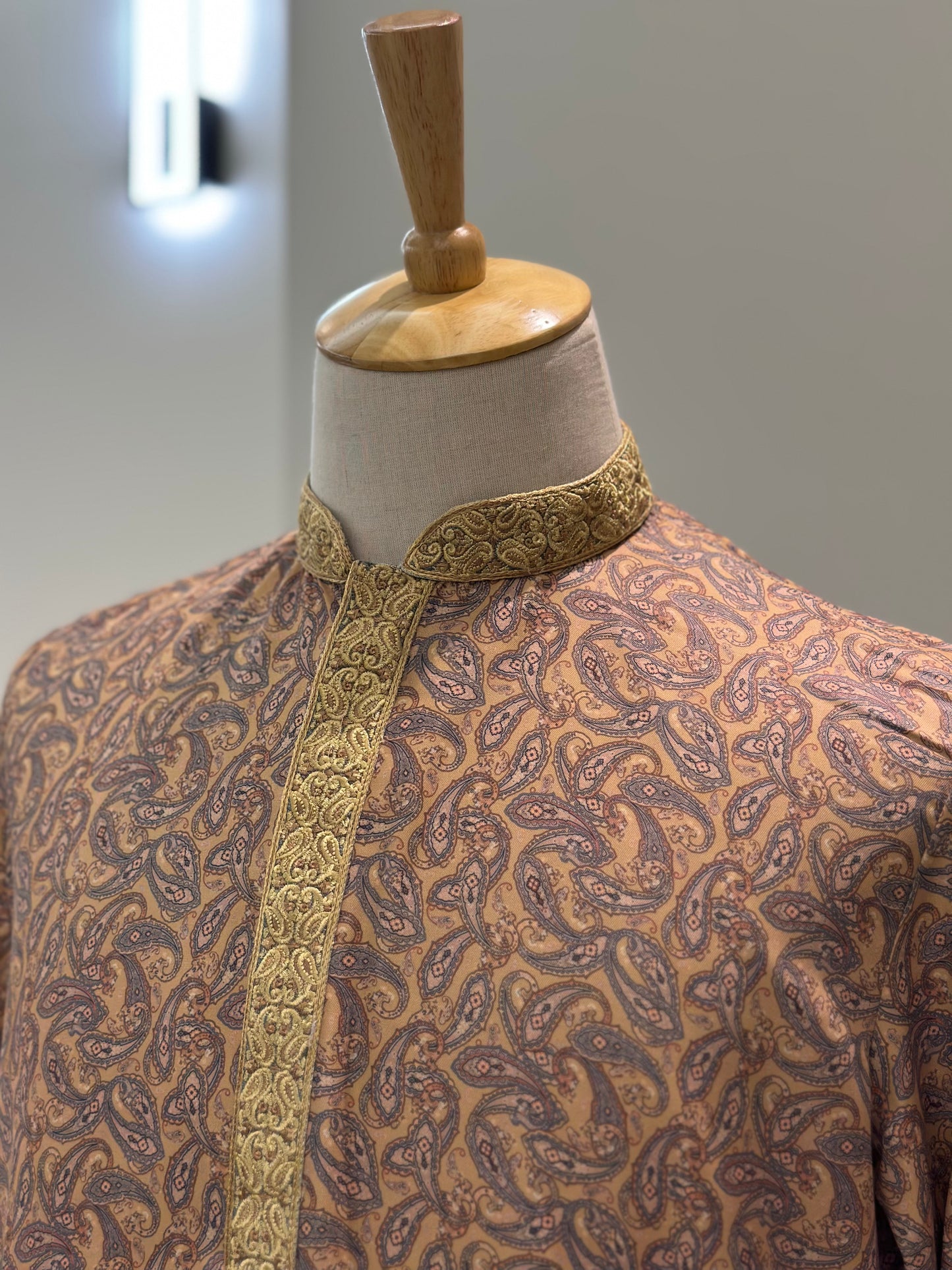 SM0624-06-06 Yellow Floral Soft Cotton Blend Kurta Set