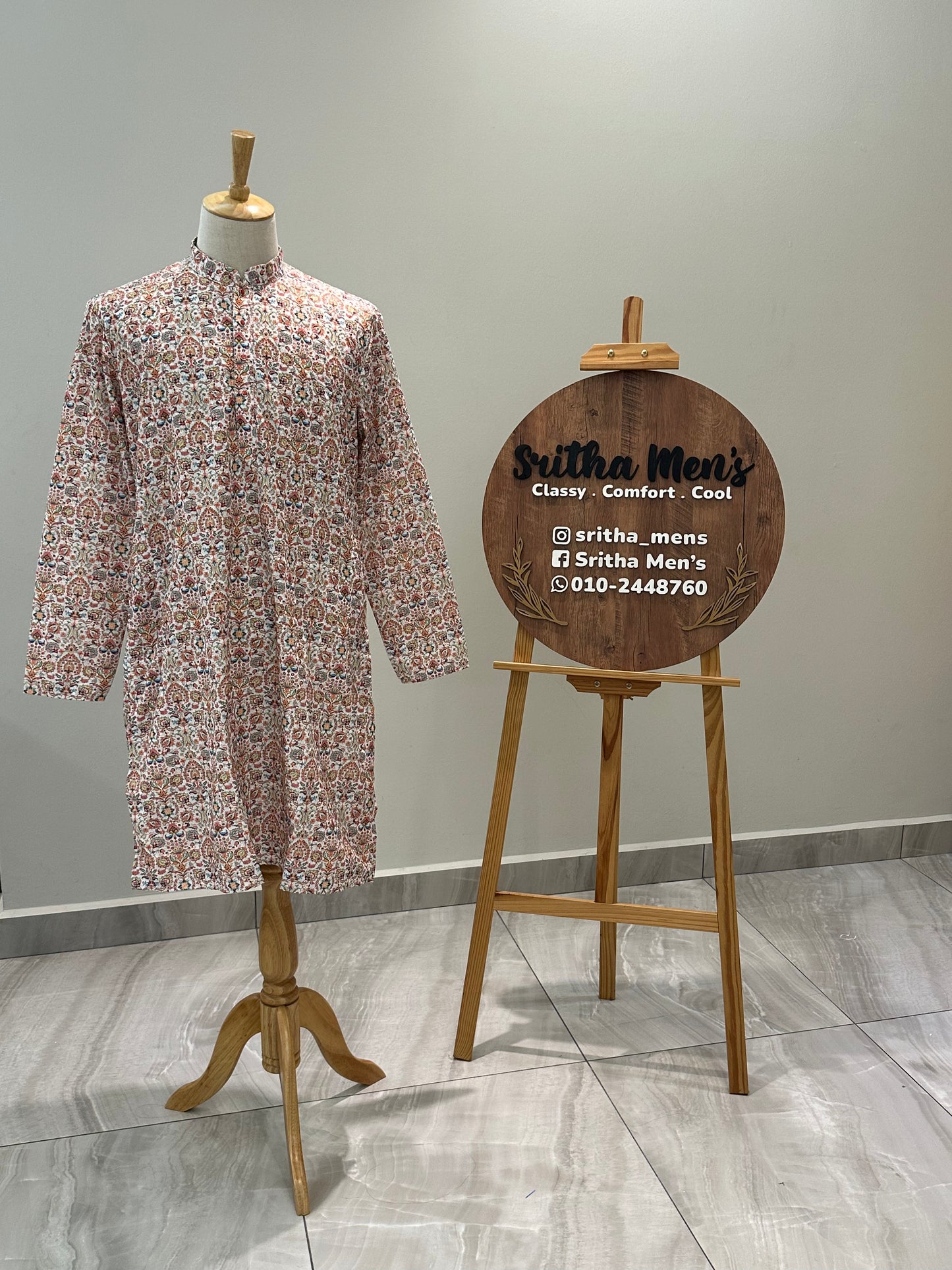 SM0525-02-11 Colourful Cotton Chikan Kurta Set