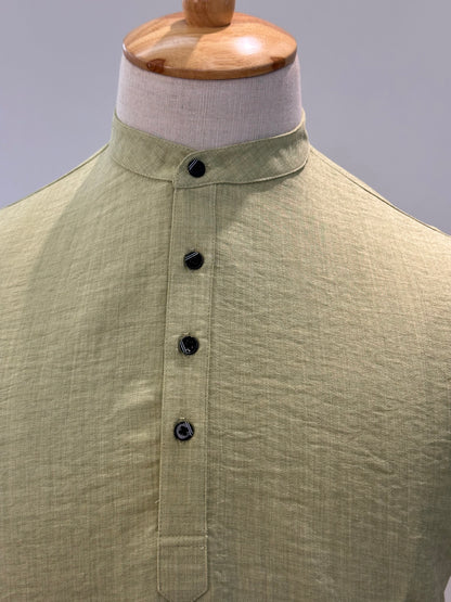SM0326-01-07 Pistachio Soft Short Kurta