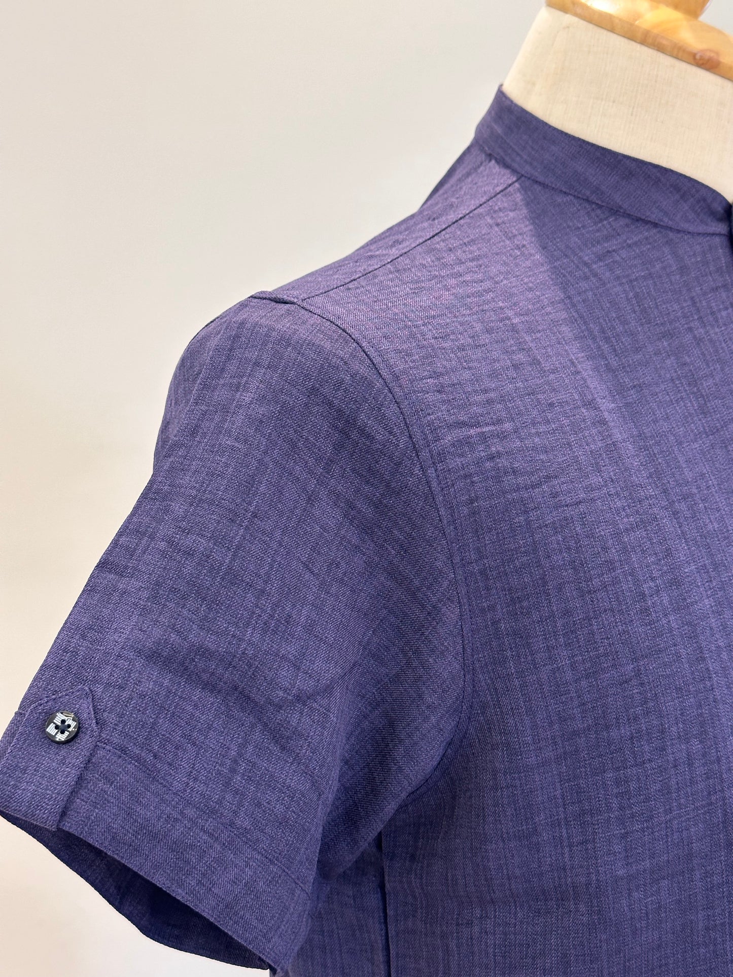 SM0326-01-02 Purple Soft Short Kurta