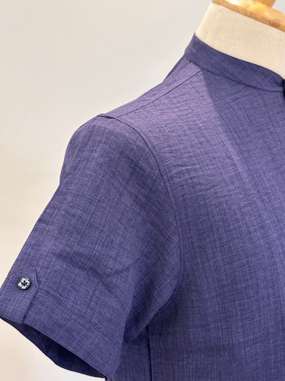 SM0326-01-02 Purple Soft Short Kurta