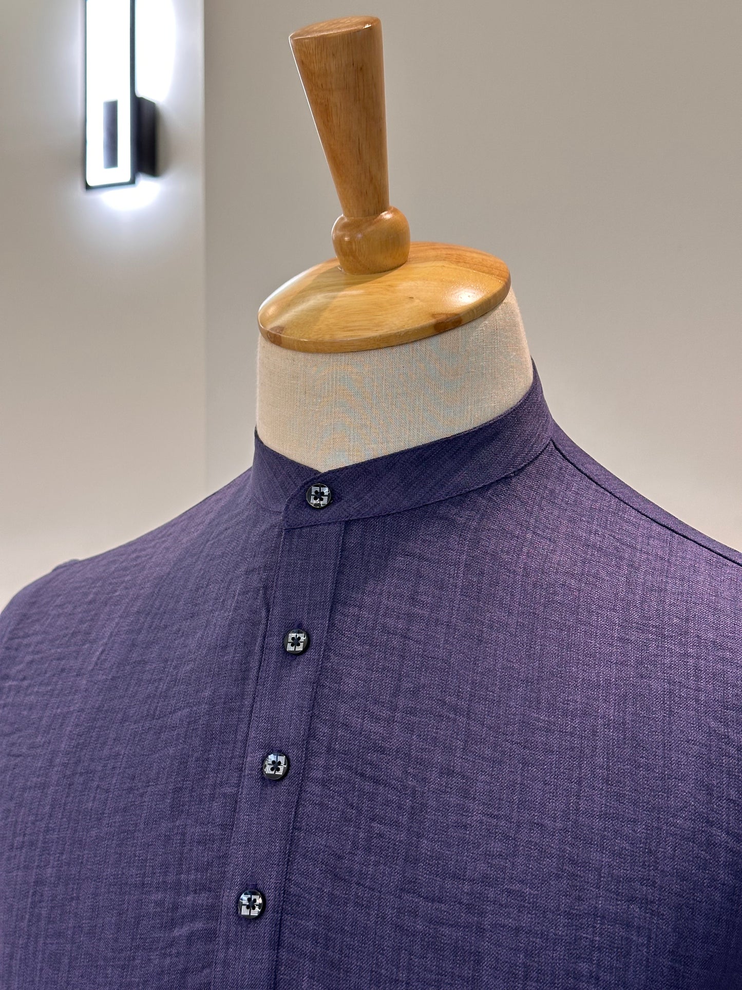 SM0326-01-02 Purple Soft Short Kurta