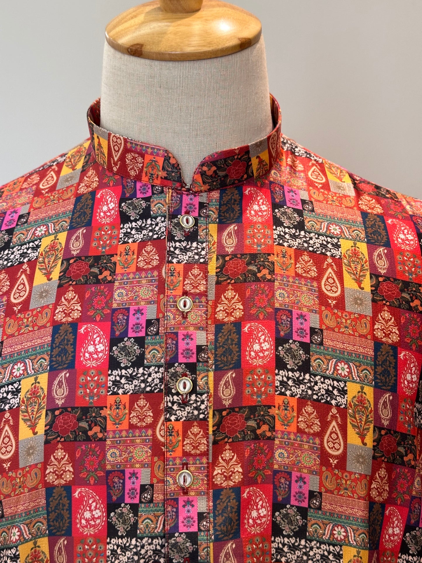 SM1225-01-02 Multi Colour Soft Khadi Silk Kurta