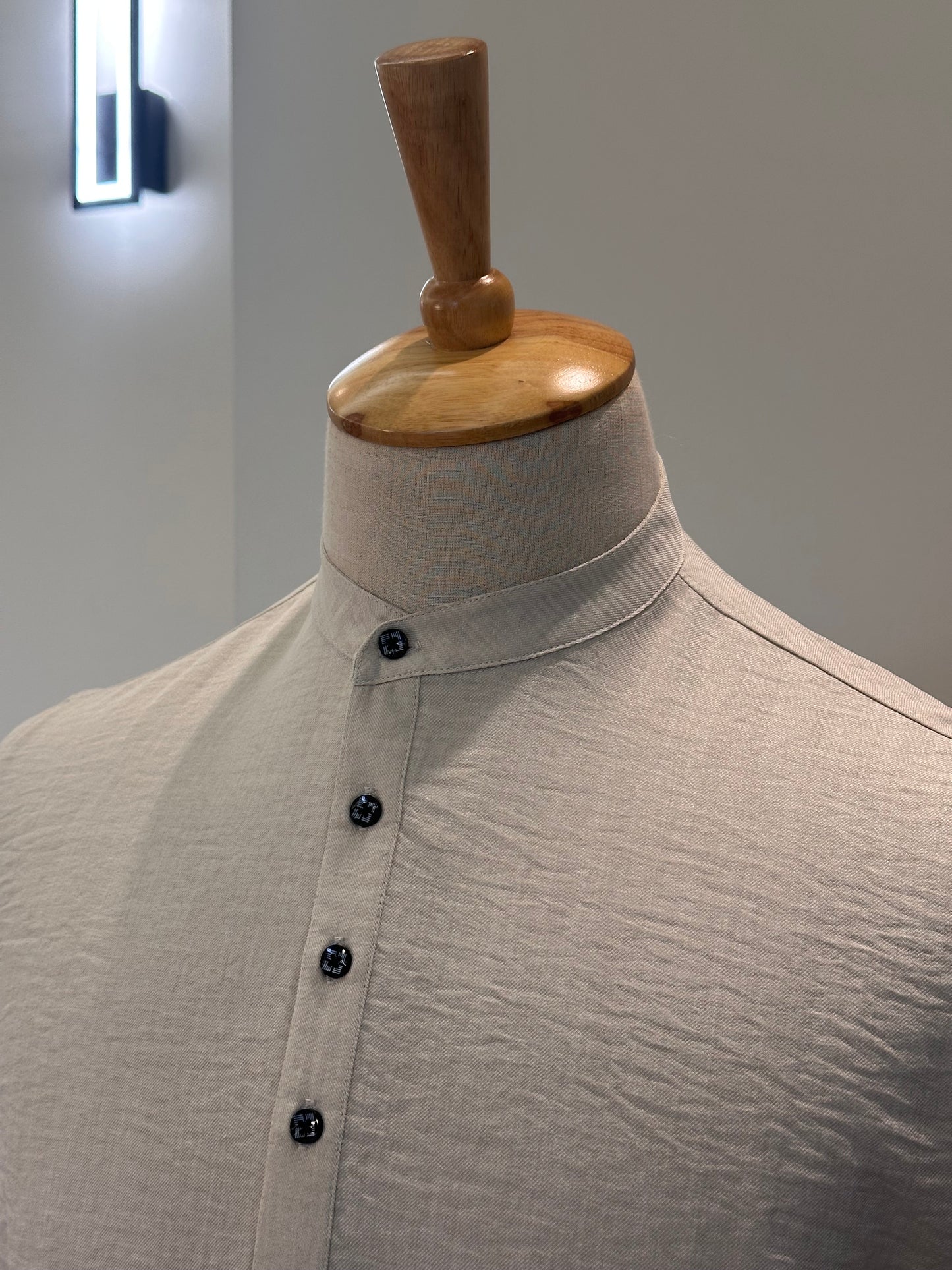SM0326-01-01 Beige Soft Short Kurta