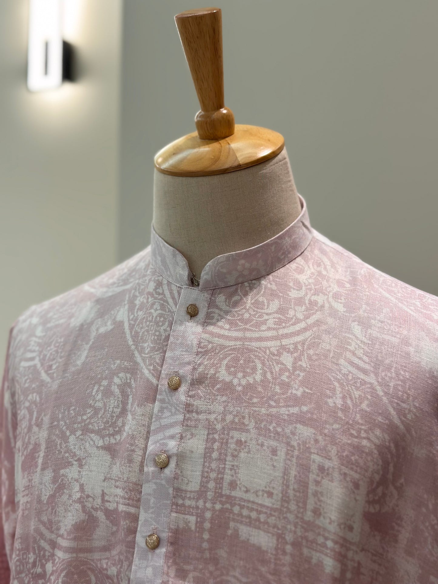 SM0825-01-06 Dual Tone Purple Cotton Kurta