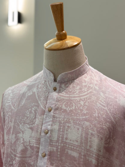 SM0825-01-06 Dual Tone Purple Cotton Kurta