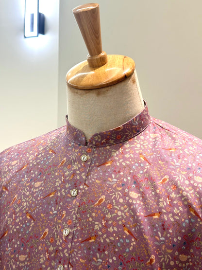 SM1225-01-07 Light Purple Printed Cotton Kurta