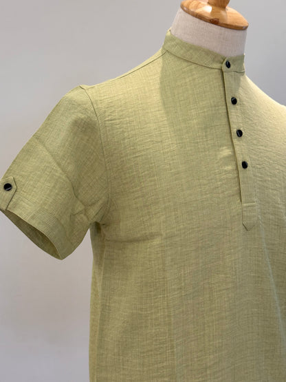 SM0326-01-07 Pistachio Soft Short Kurta