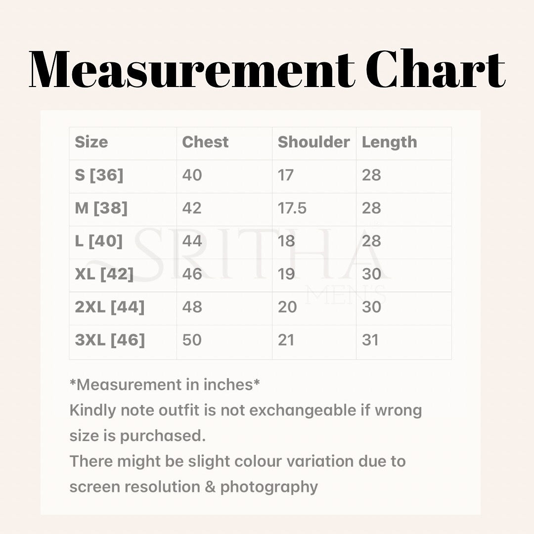 SM0324-01-12 Light Blue Arrow Short Cotton Kurta