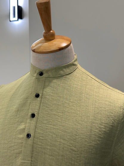 SM0326-01-07 Pistachio Soft Short Kurta