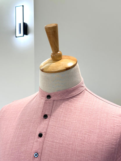 SM0326-01-10 Pink Soft Short Kurta