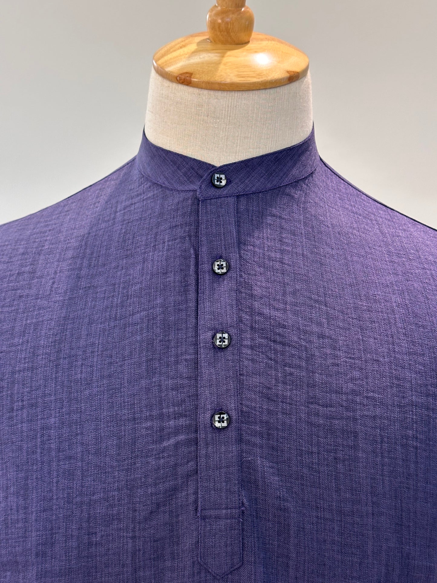 SM0326-01-02 Purple Soft Short Kurta