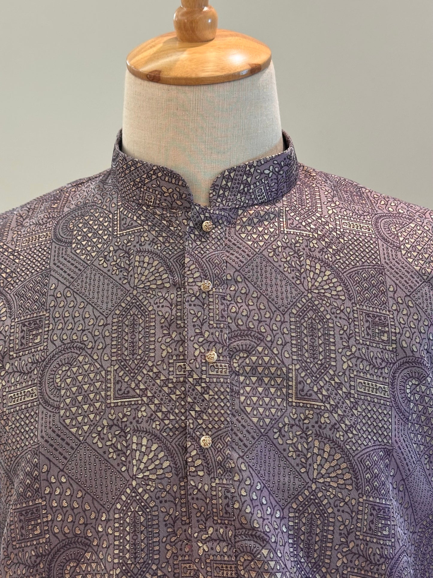 SM0526-02-05 Onion Shade Silk Blend Kurta with Cotton Lining Kurta Set