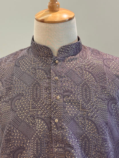 SM0526-02-05 Onion Shade Silk Blend Kurta with Cotton Lining Kurta Set