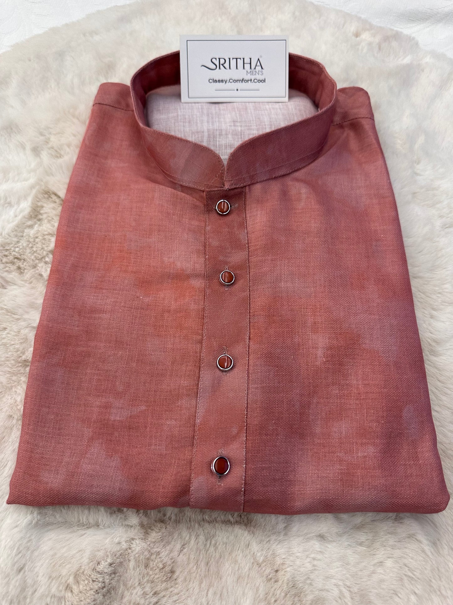 SM0425-02-04 Dusty Rose to Deep Reddish Maroon Kurta Set