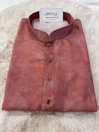SM0425-02-04 Dusty Rose to Deep Reddish Maroon Kurta Set