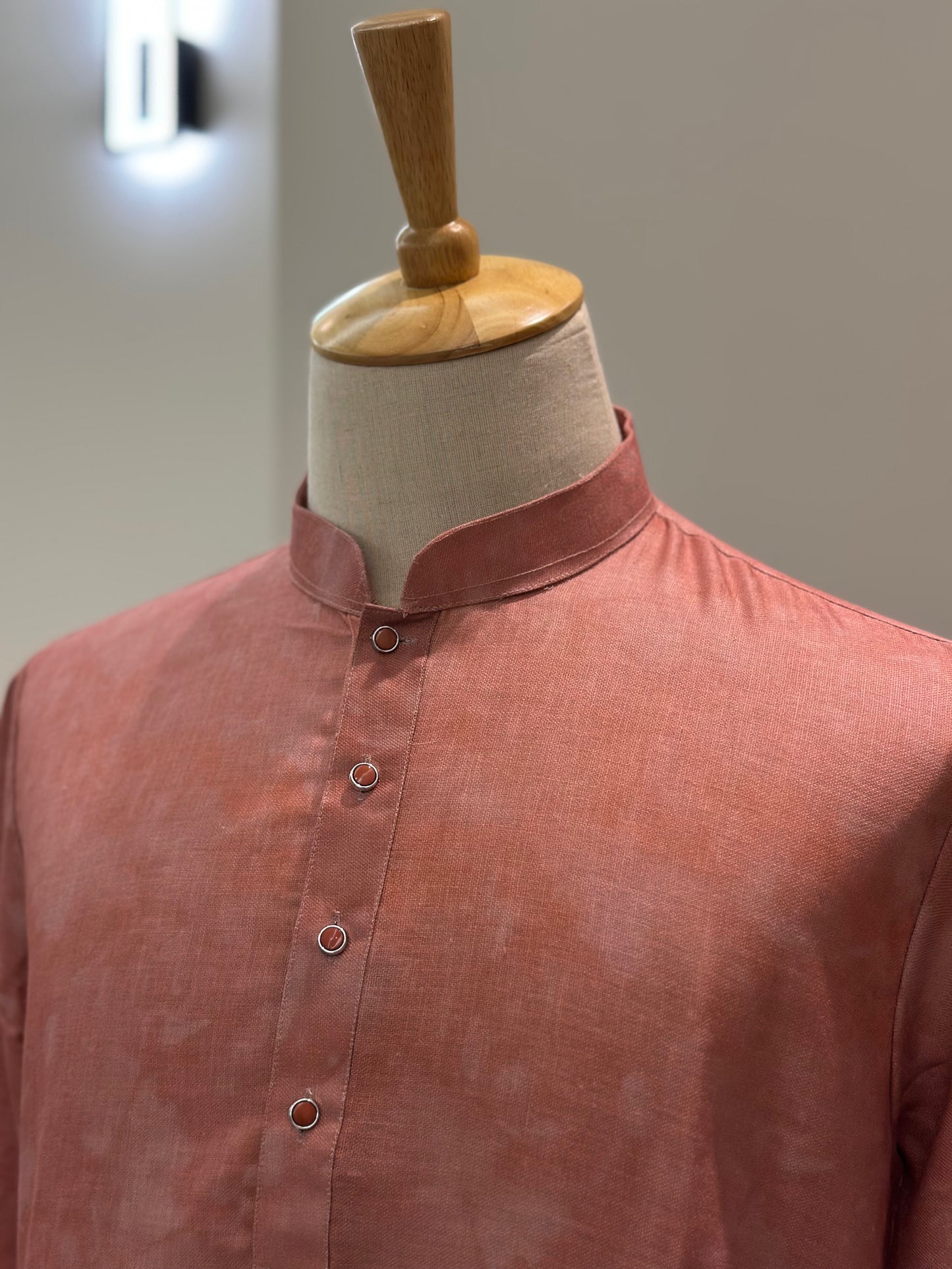 SM0425-02-04 Dusty Rose to Deep Reddish Maroon Kurta Set