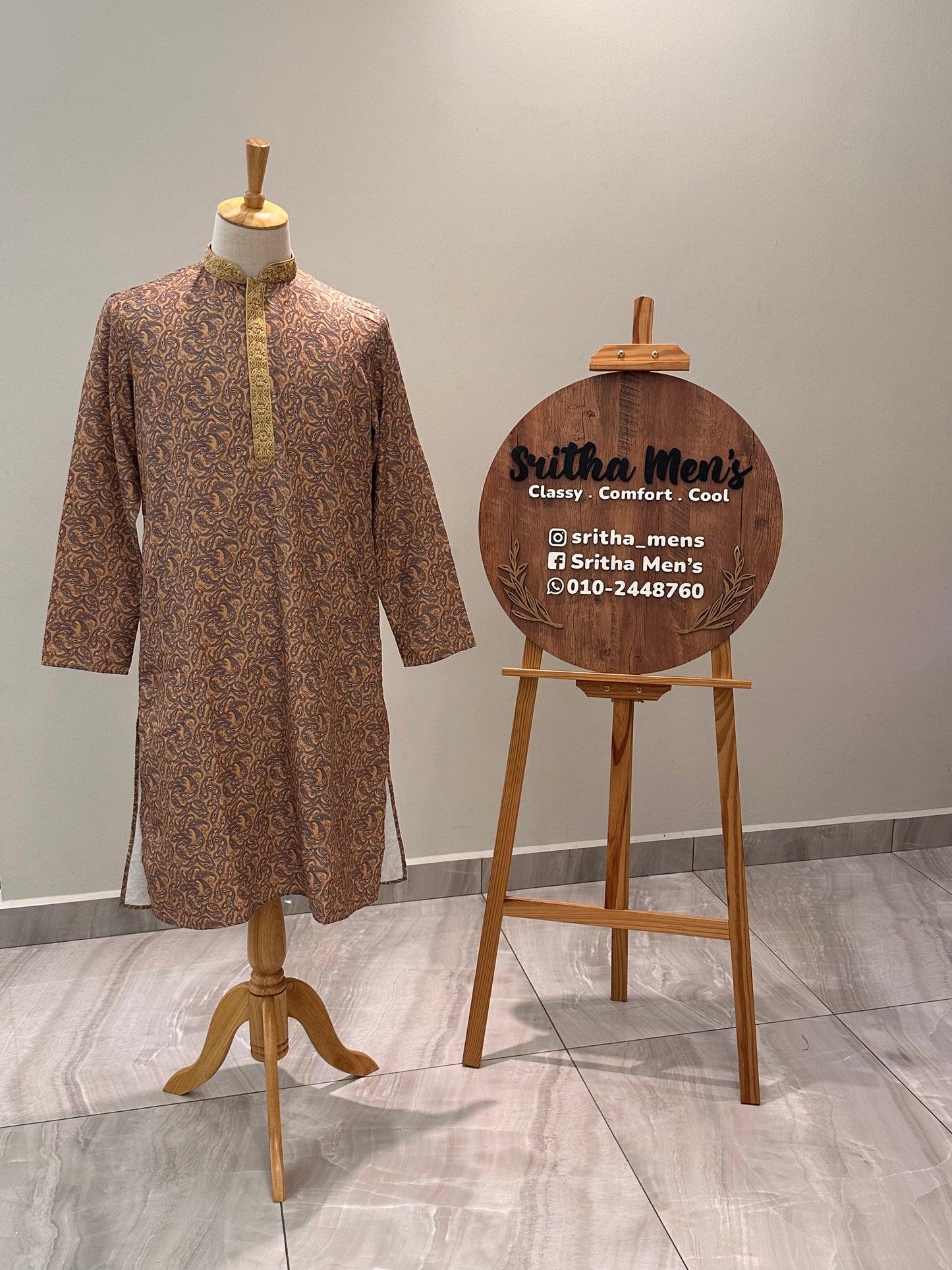 SM0624-06-06 Yellow Floral Soft Cotton Blend Kurta Set