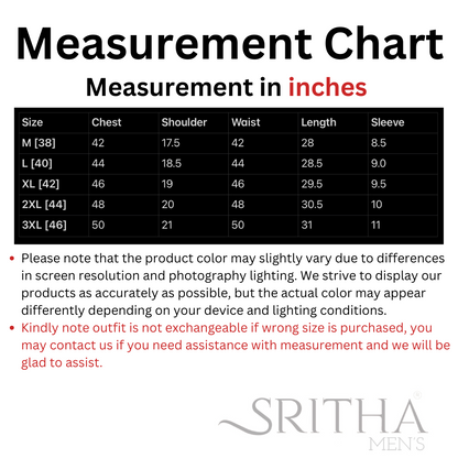 SM1025-16-04 Blue Base Elephant Print Short Cotton Kurta