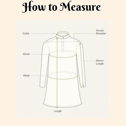 SM0924-01-05 Light Khaki & Green Viscose Kurta
