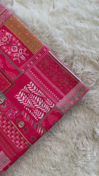 SM0625-01-04 Pink Printed Cotton Kurta